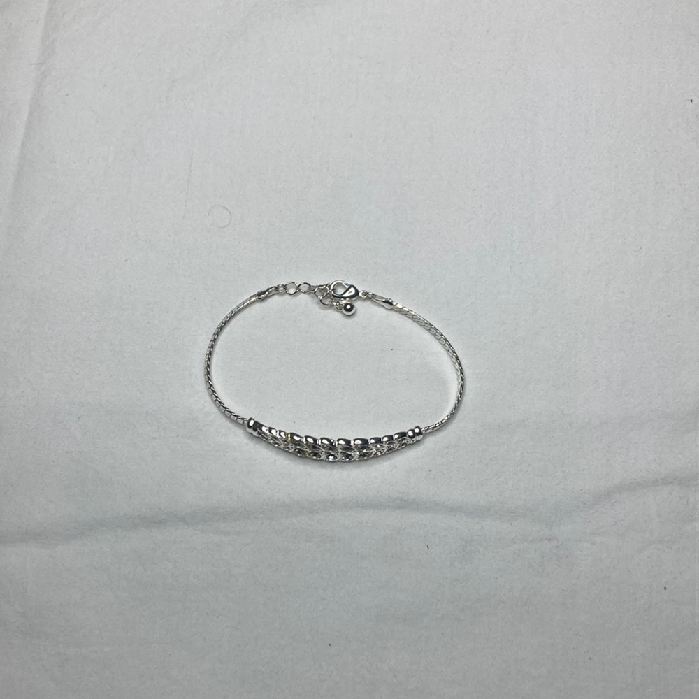 All sliver women earrings, bracelet, and necklace set from Avon #62